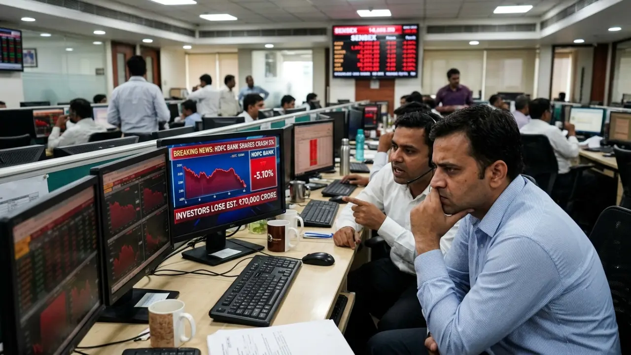 HDFC Bank Shares Crash 5%